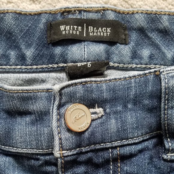 White House Black Market Size 6 Capri Jeans - Picture 4 of 9